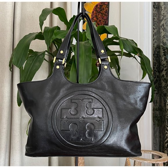 ♦️♦️  TORY BURCH AUTHENTIC BLACK BOMBE ELLA SATCHEL ♦️♦️ - Picture 16 of 16